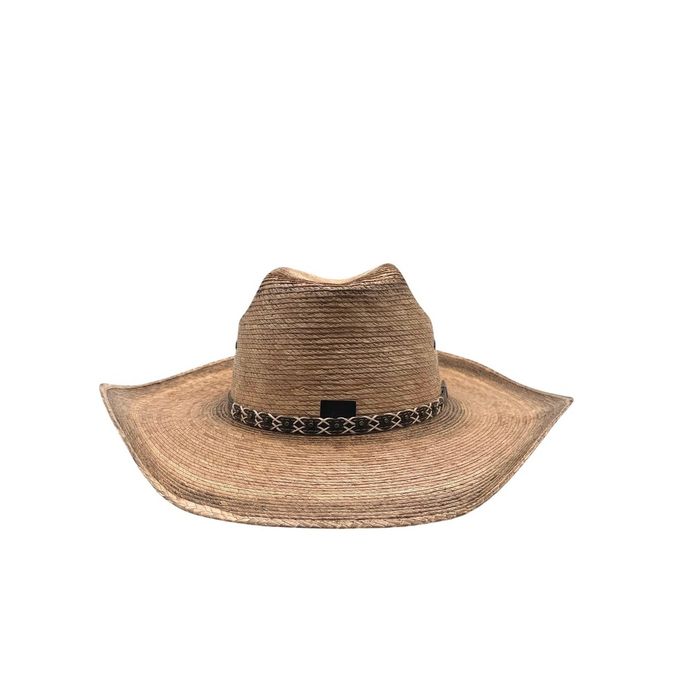Cody James 20X Straw Cowboy Hat Brown Distressed Western Cattleman Size 7 5/8‎